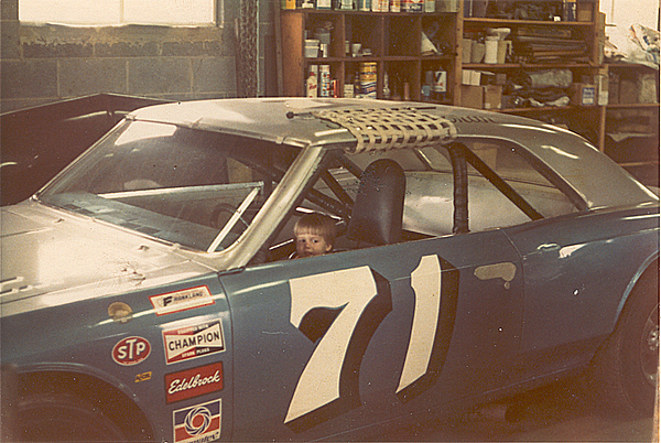 Bucky Doran 1971 son Leon in the Car