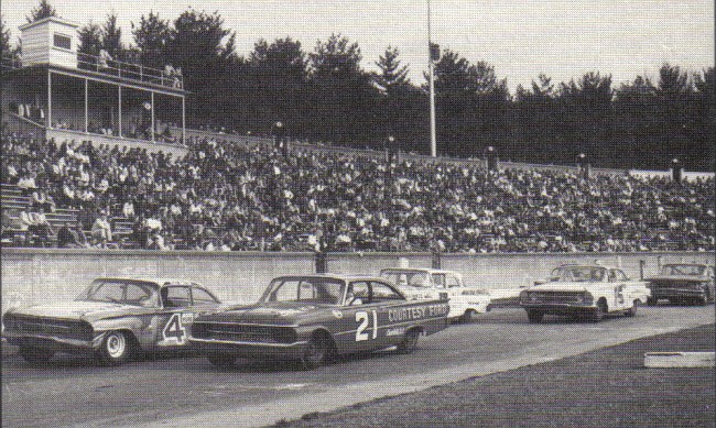 rex white 4 and glenn wood 21 at bowman gray stadum 1961