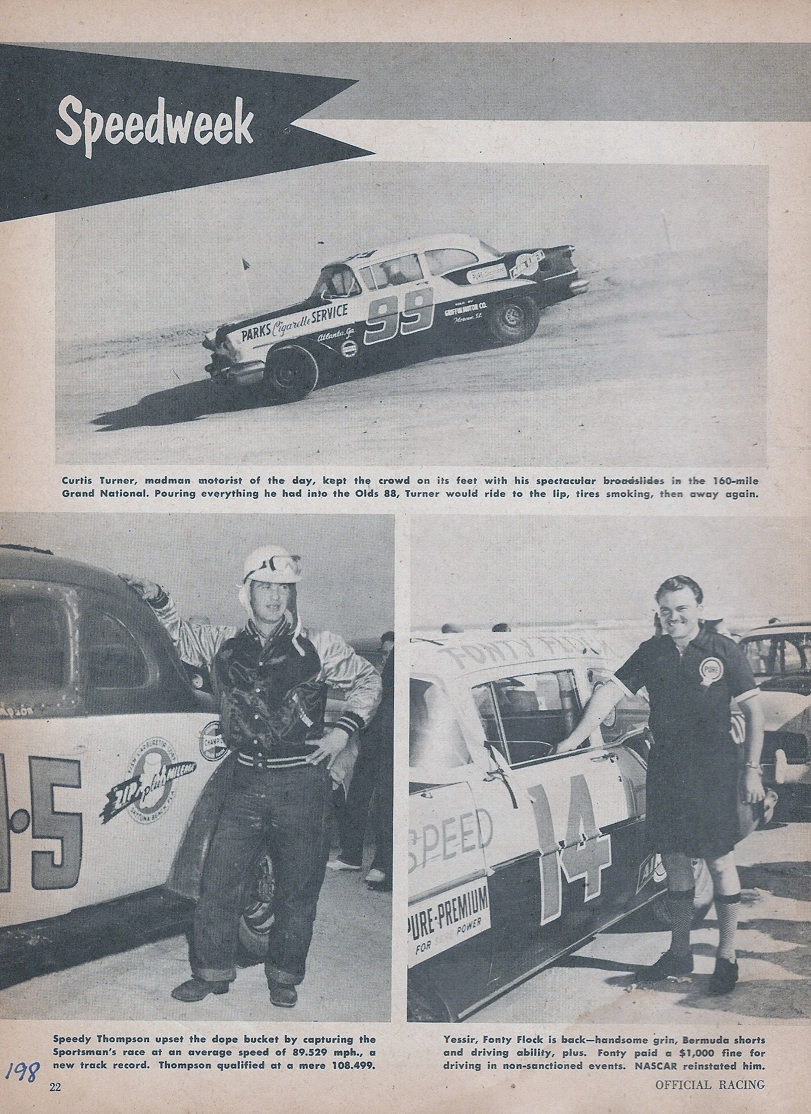 Official Racing Guide Magazine 1955