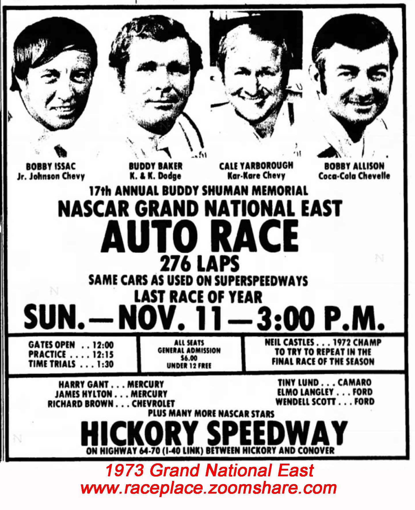 1973 Grand National East – Hickory Speedway
