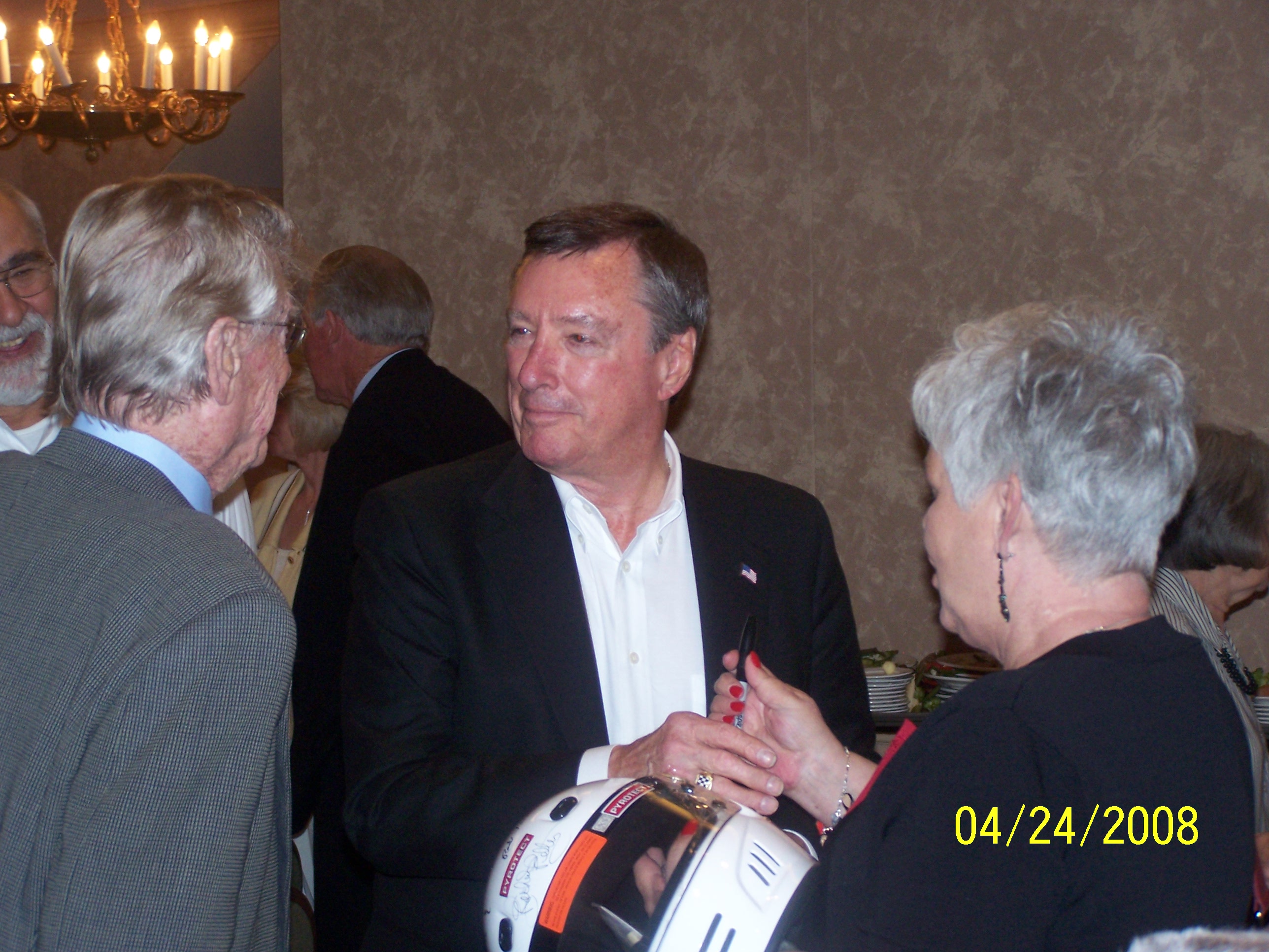 Ray Fox, Johnny Rutherford and Wanda Lund Early