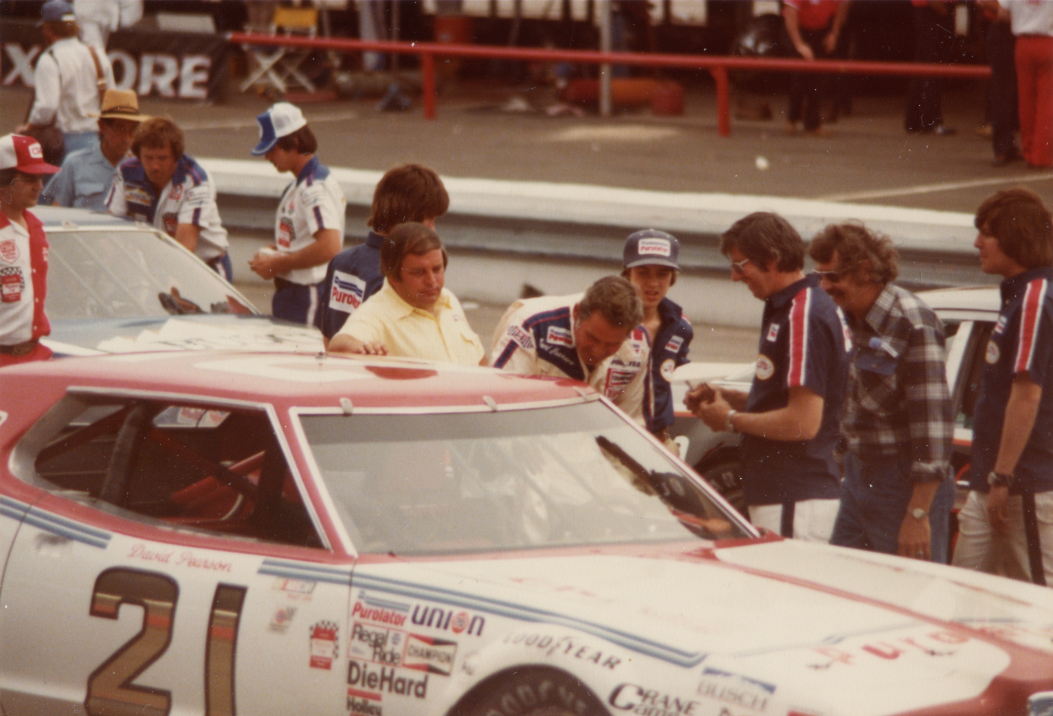 David Pearson climbs into the 21 for the last time