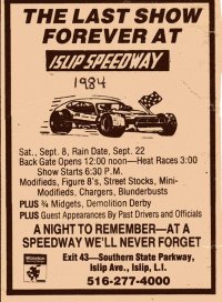 islip speedway decaL