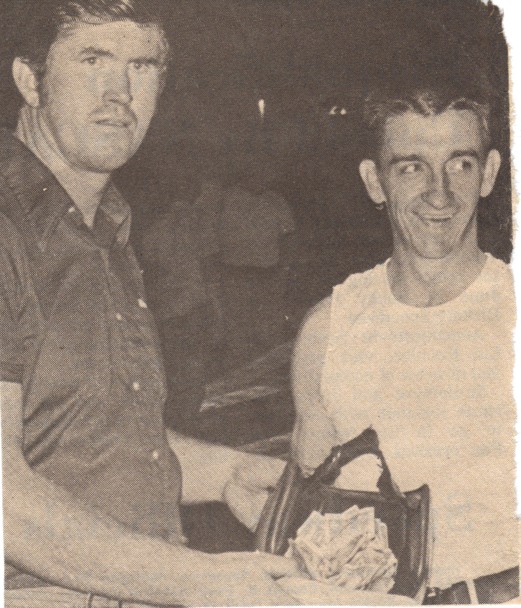 Benny Kerley and Junior Crouch Hickory 1972
