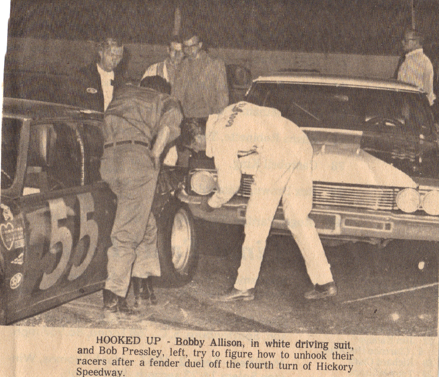 bob pressley and bobby allison at hickory