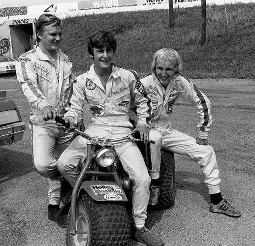 Butch Lindley, Mike Alexander and Sterling Marlin at Nashville 1978