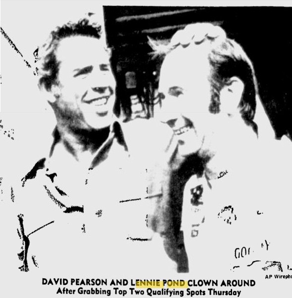 David Pearson and Lennie Pond