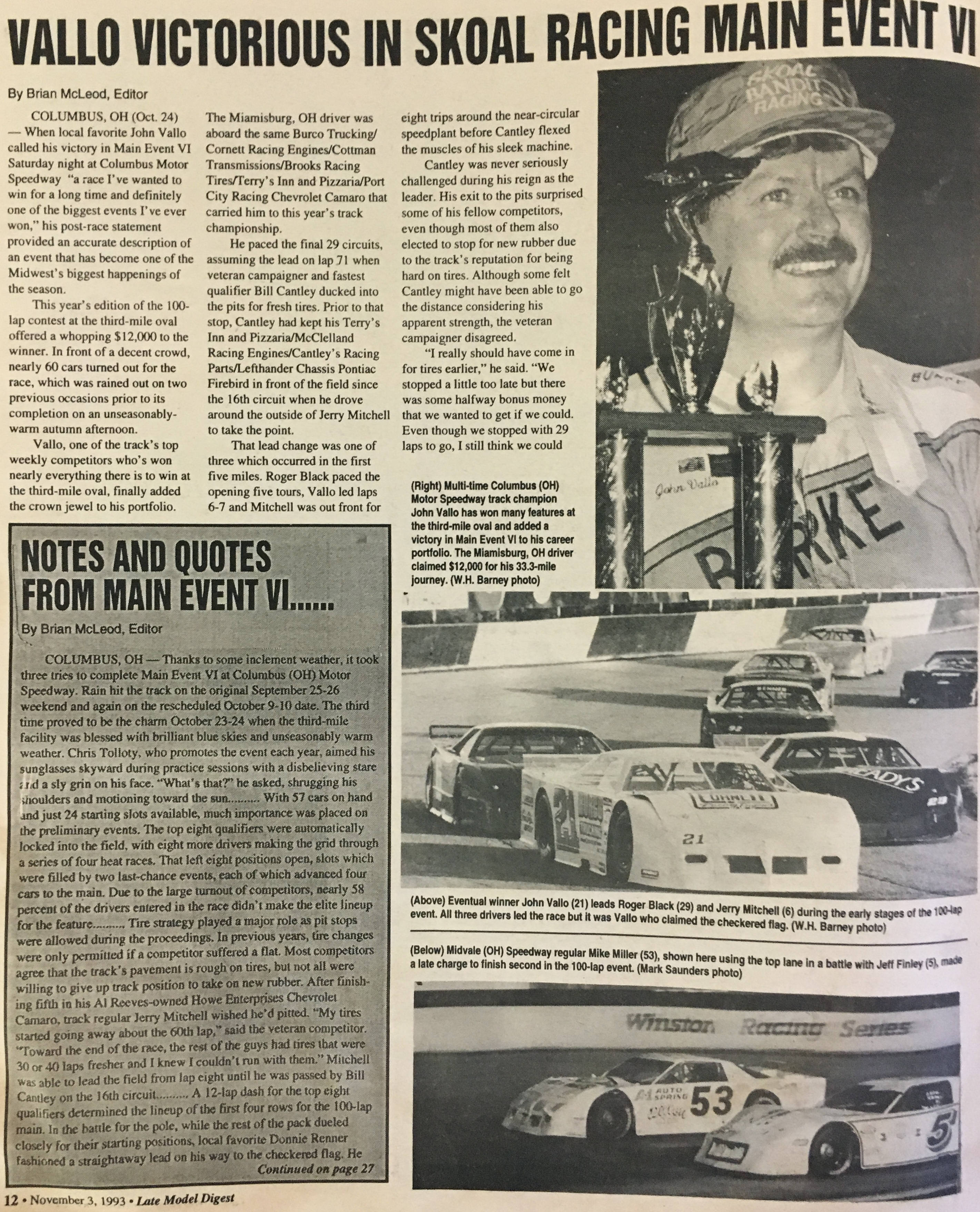 Late Model Digest -Page 12- Nov 3, 1993