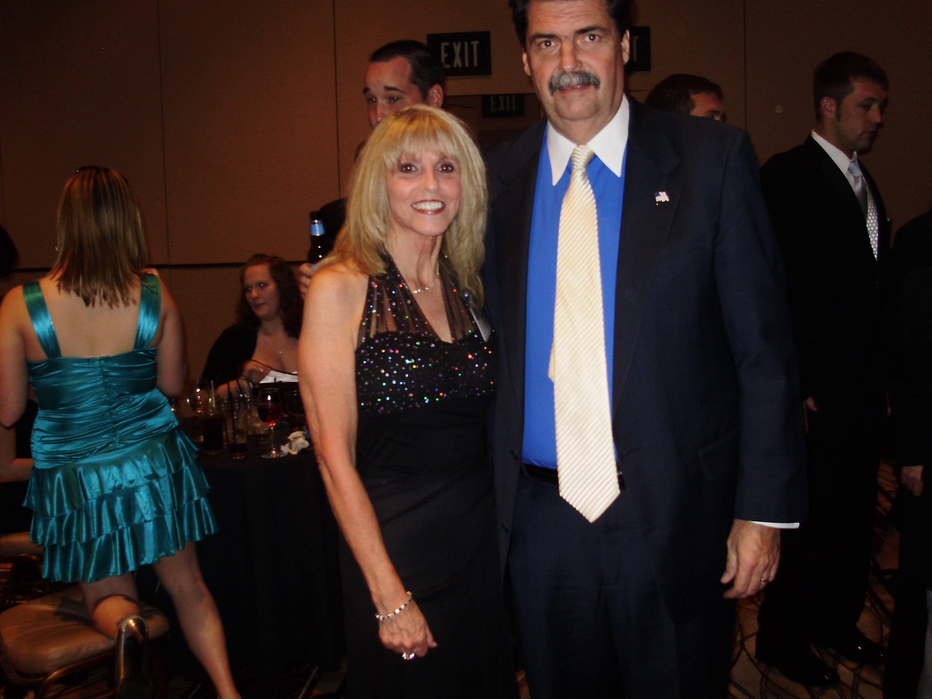 Jenny with Mike Helton (NASCAR President) Nascar Awards Banquet Nashville,TN Nov 11, 2006