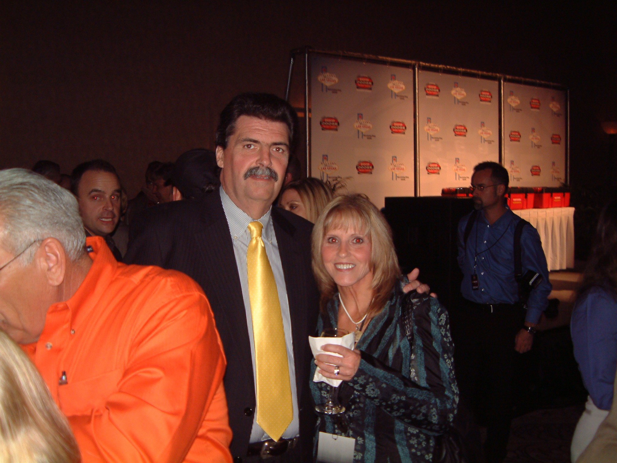 Mike Helton (NASCAR President), with Jenny Vallo Nascar Awards Banquet Las Vegas, NV Nov…