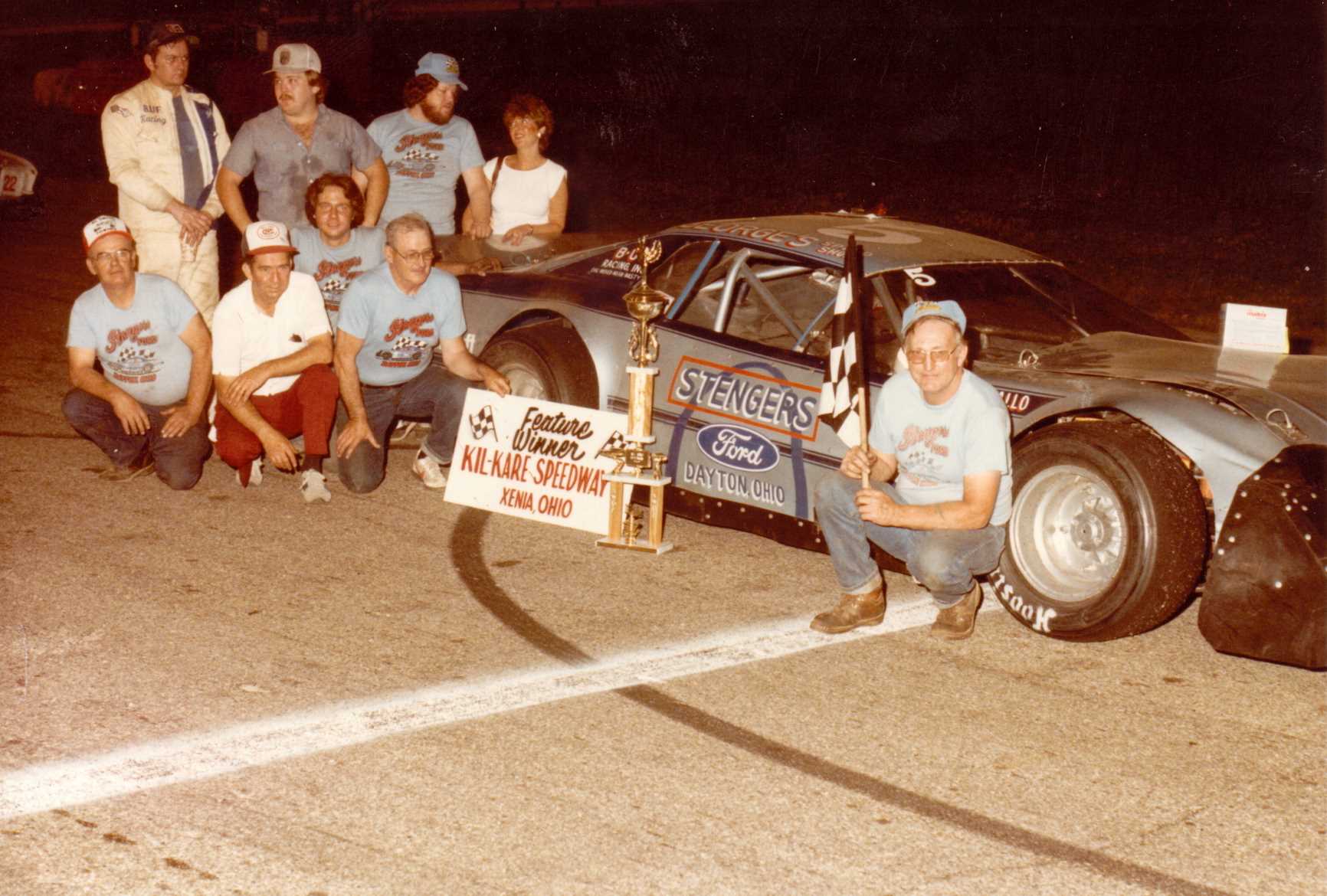 Feature Win (#76), 100 Lap Dayton 100, Kil-Kare Speedway, Jun 8, 1984