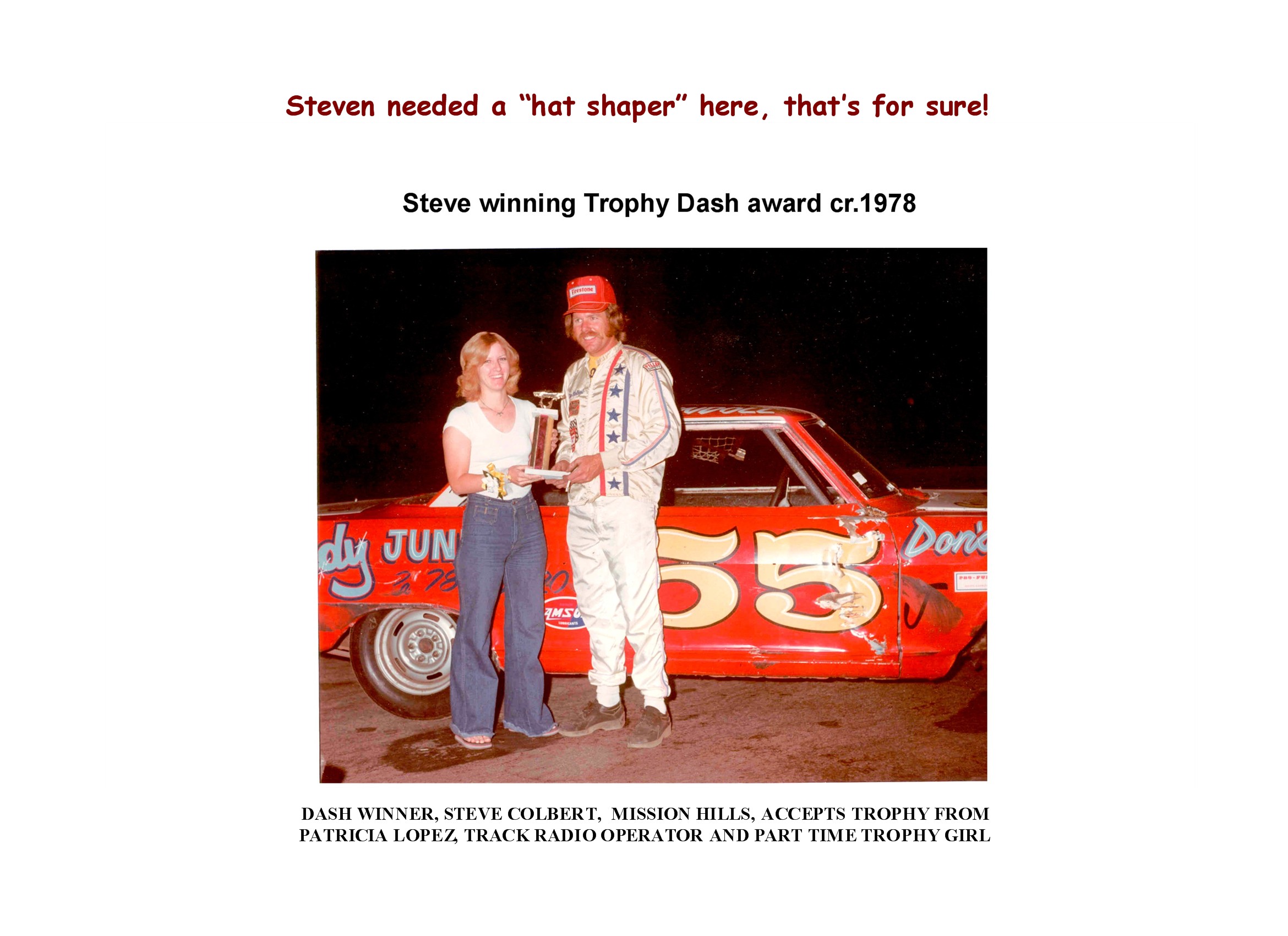 Steve Colbert wins Trophy Dash at Saugus Speedway