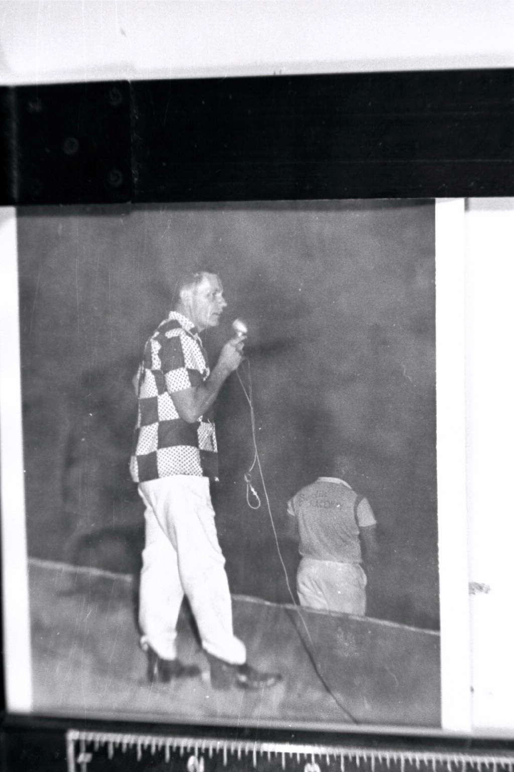 John Shipman and mic