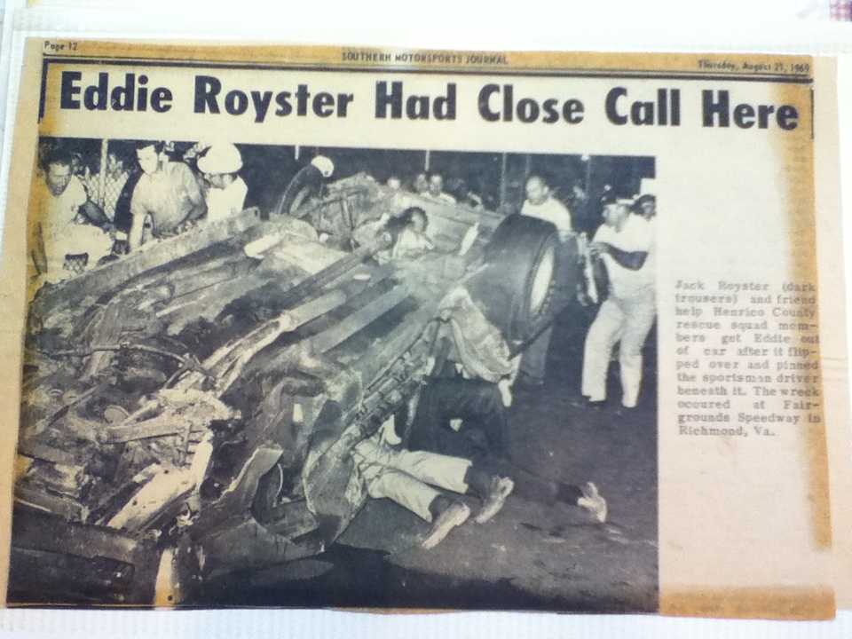 Eddie Royster wreck at Richmond