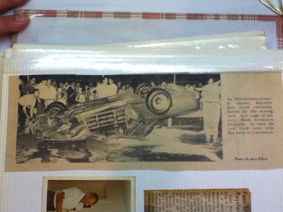 Eddie Royster wreck at Richmond 1969