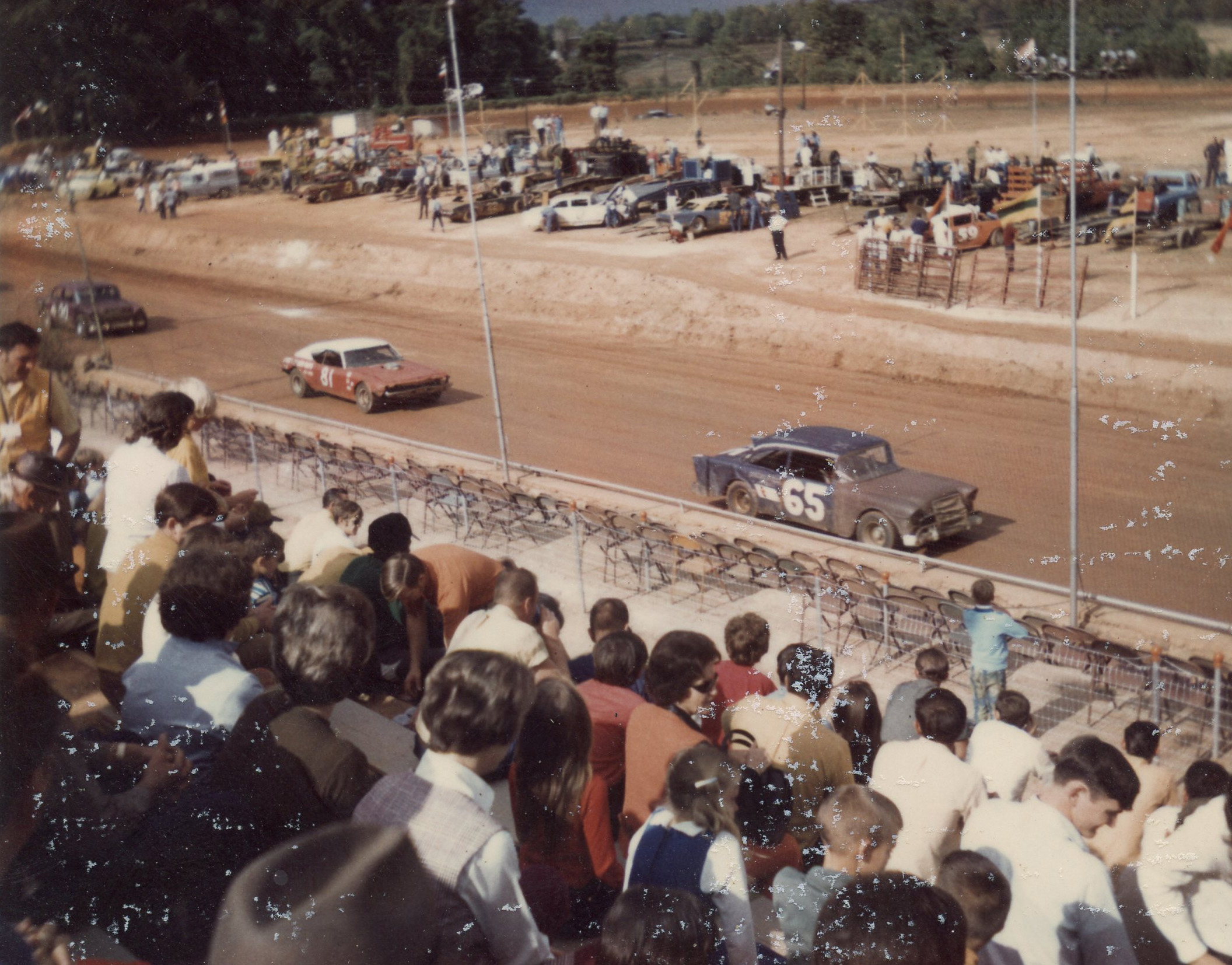 Preston Humphries #65, Charlie Blanton #81, & Frank Weathers #00, 1970s (Pits: Stick…
