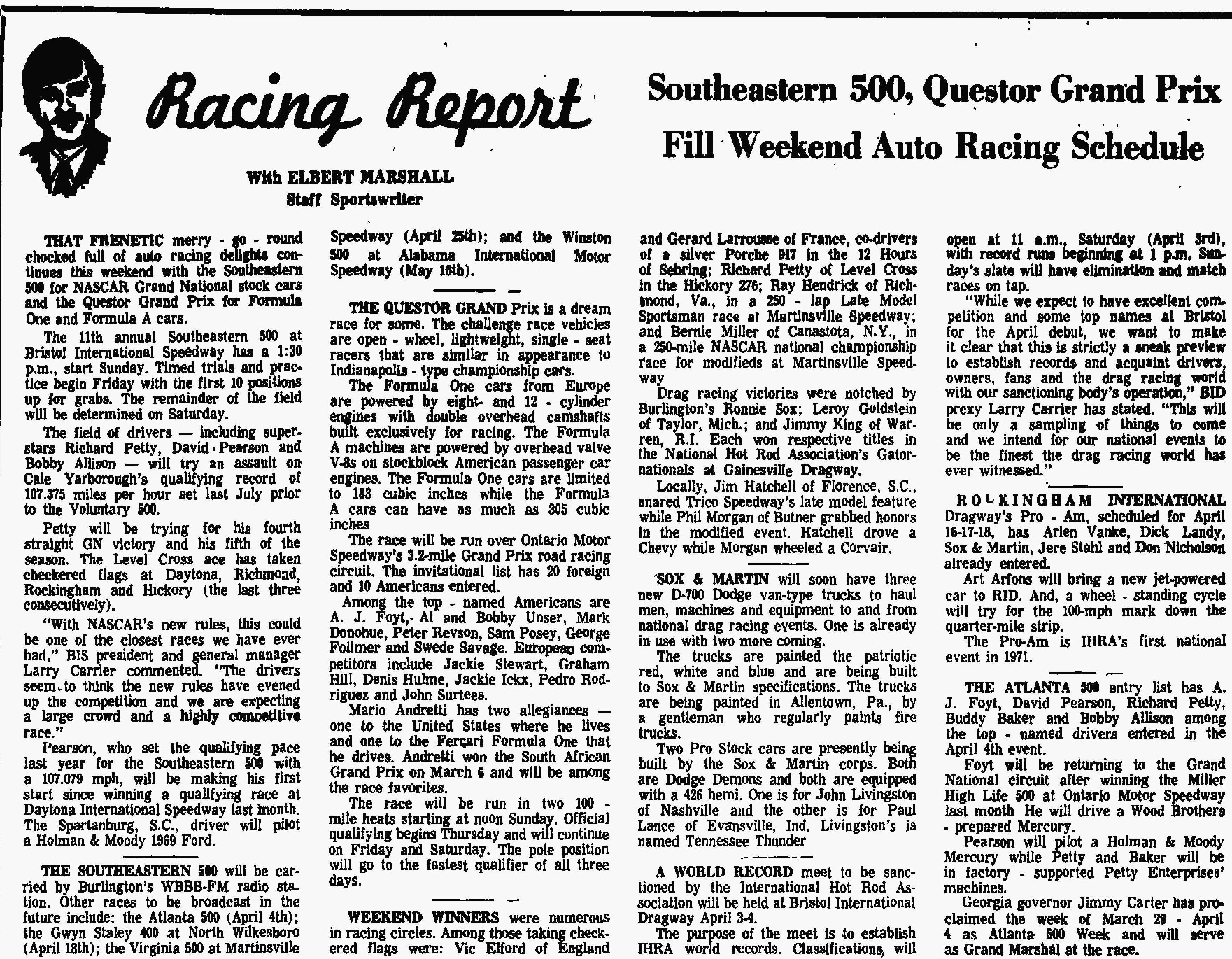 Burlington Times, NC March 23, 1971