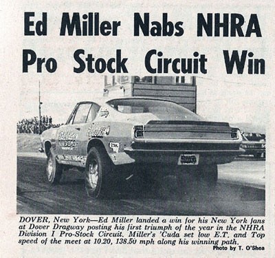 1970 National Dragster – 68 Hemi Cuda