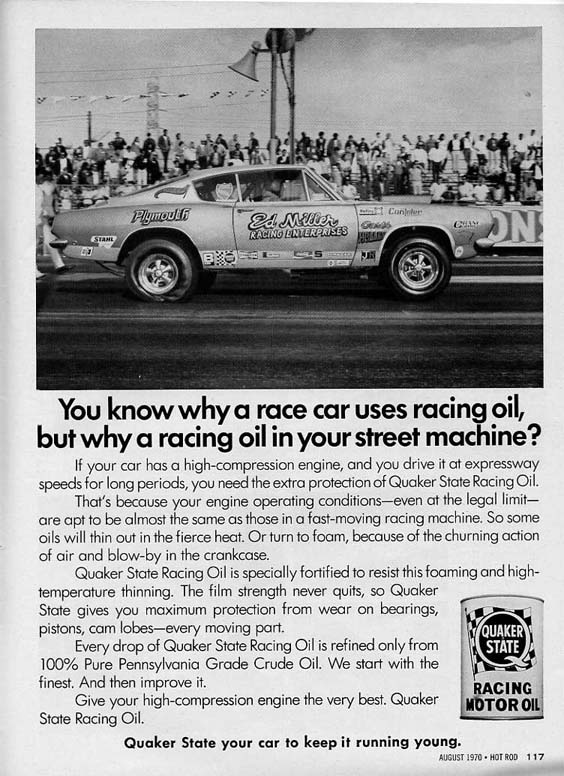 Quaker State Ad – 68 Hemi Cuda