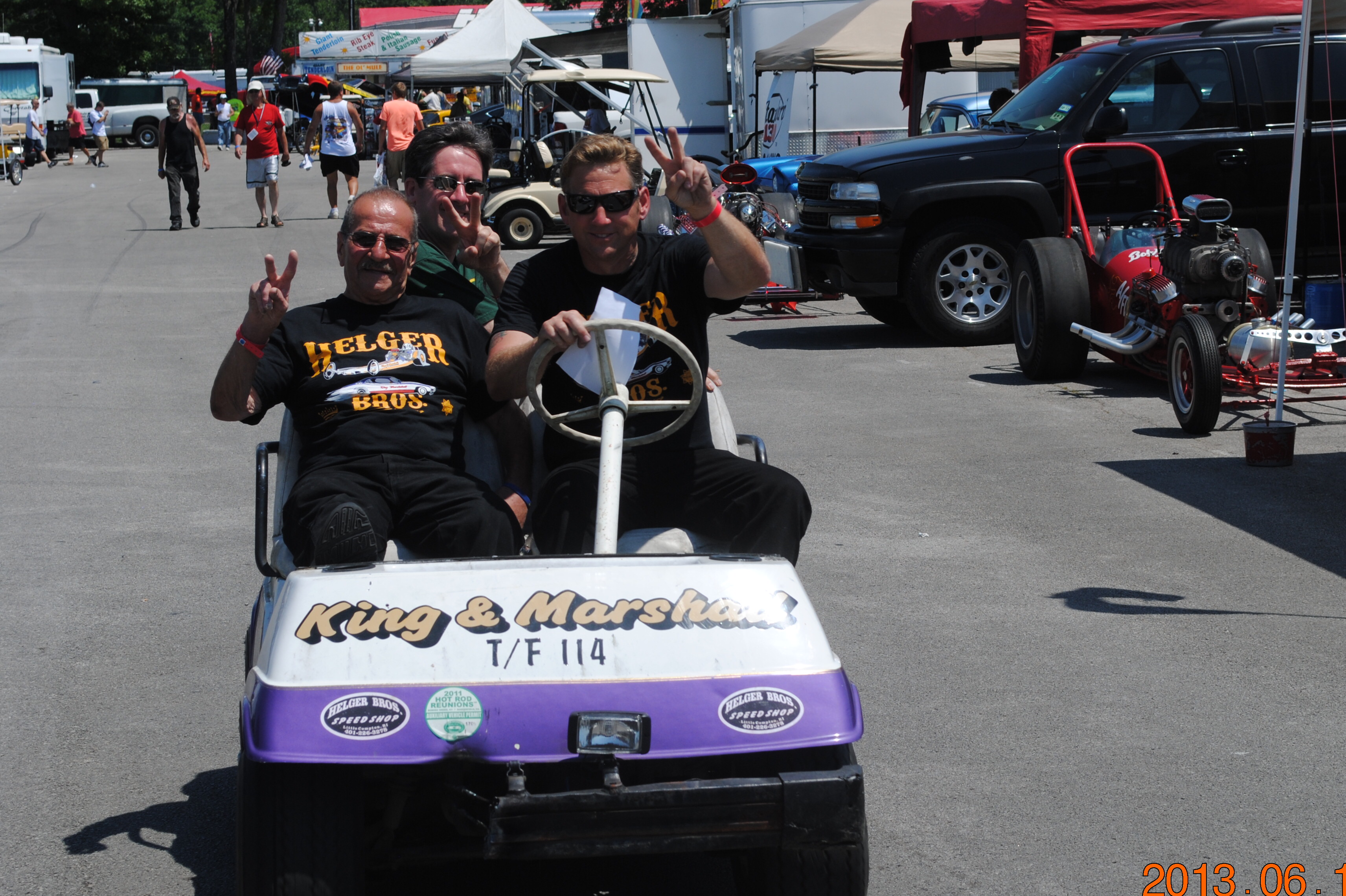 Jimmy King and Ray Helger