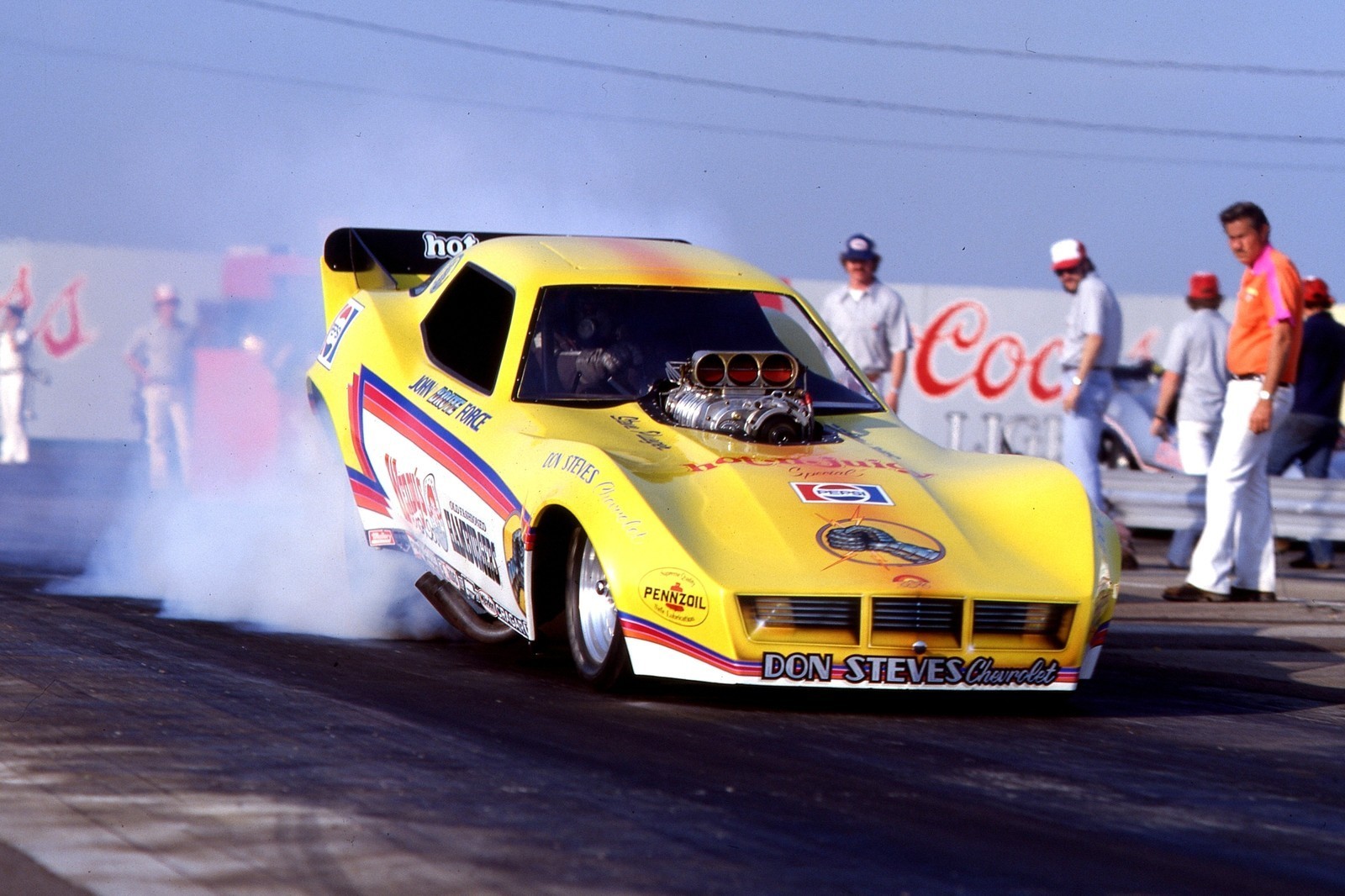john force wendy´s vette funny car