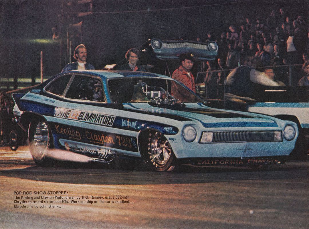 cali charger pinto funny car poster