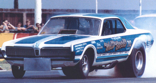 Wild Breed 1968 cougar funny car burnout