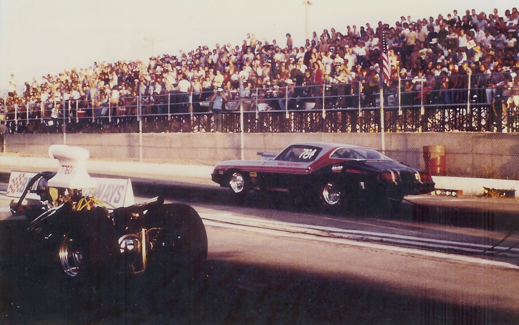 Ron Clifford Camaro at Bonneville Raceway in 1978
