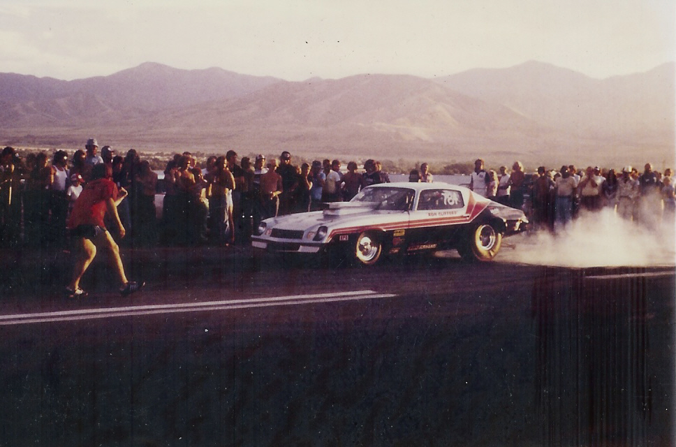 Ron Clifford Camaro at Bonneville Raceway in 1978