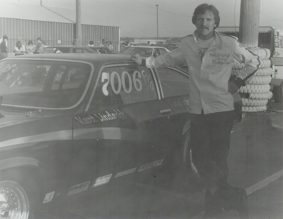 Kurt Lindorff’s B/G Vega at Bonneville Raceway in about 1978