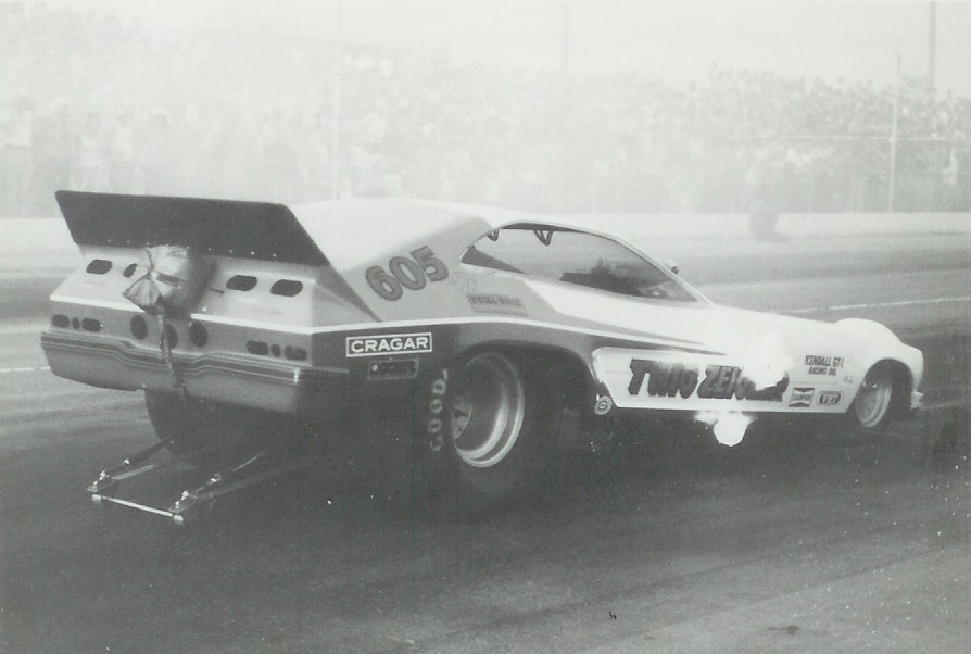 Twig Zeigler’s AA/FC at Bonneville Raceway in about 1978