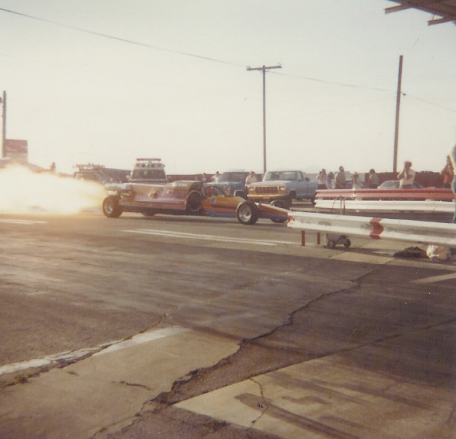 Jet dragster at Bonneville Raceway