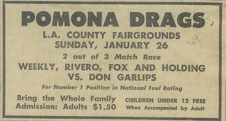Don Garlits beat Frantic 4 in this match race.