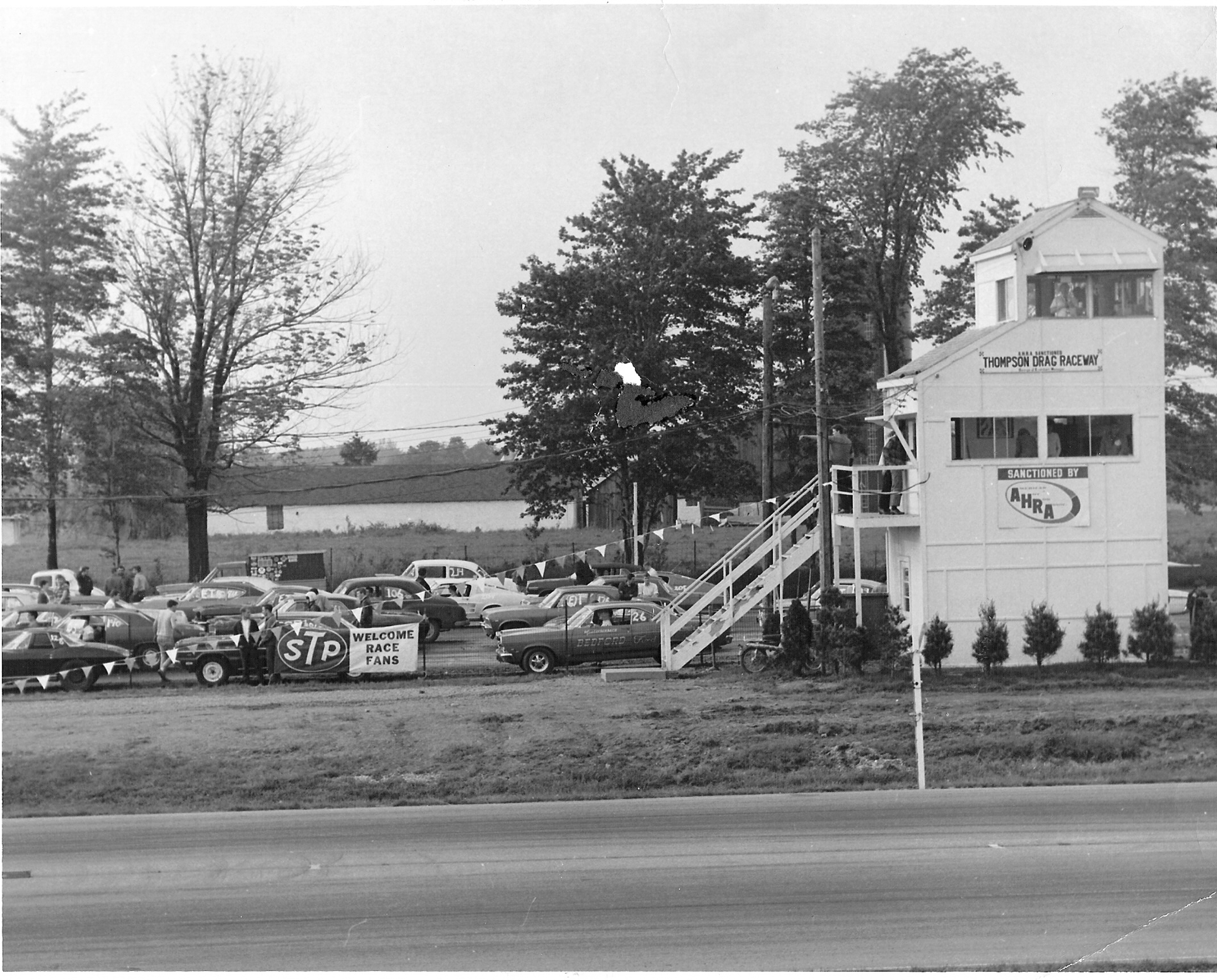 Old tower at Thompson Dragway