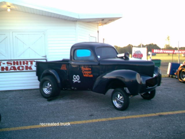 40 Willys pickup the recreated version of the B/GS blown small block chevy of…