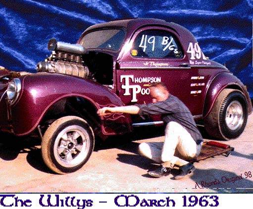 Jr. Thompson and his 41 Willys 1963