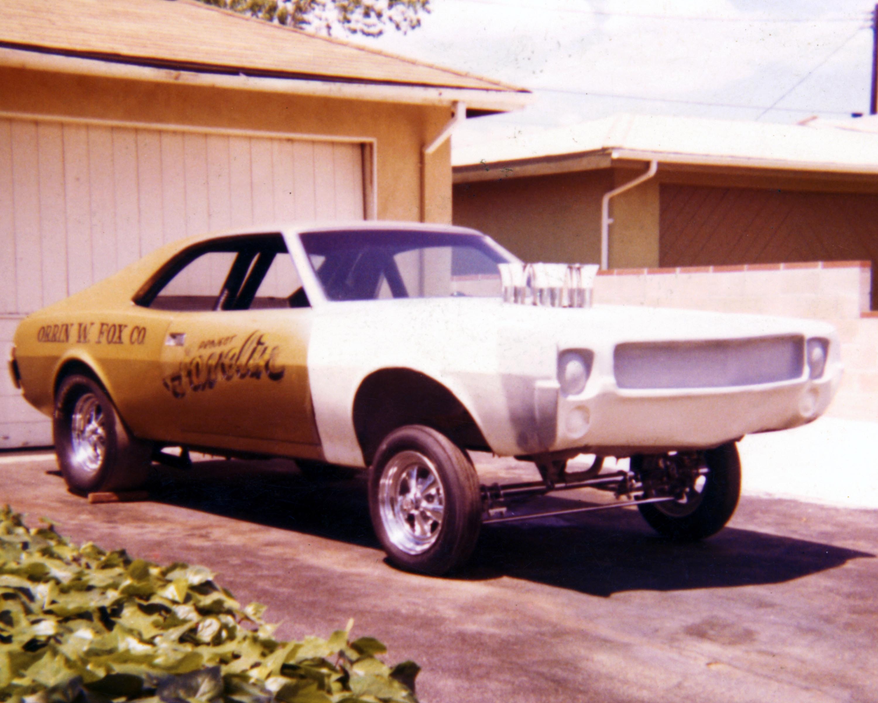 early race car