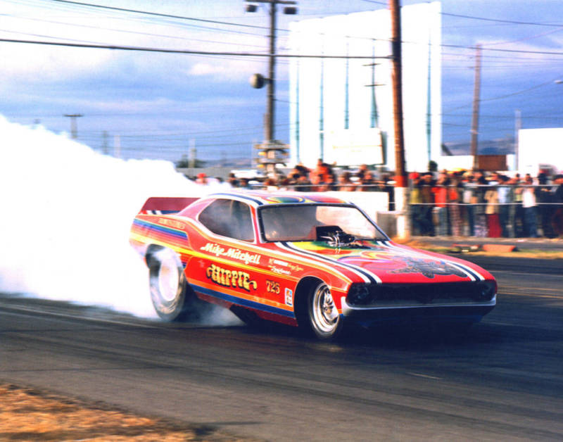 mike the hippie mitchell funny car