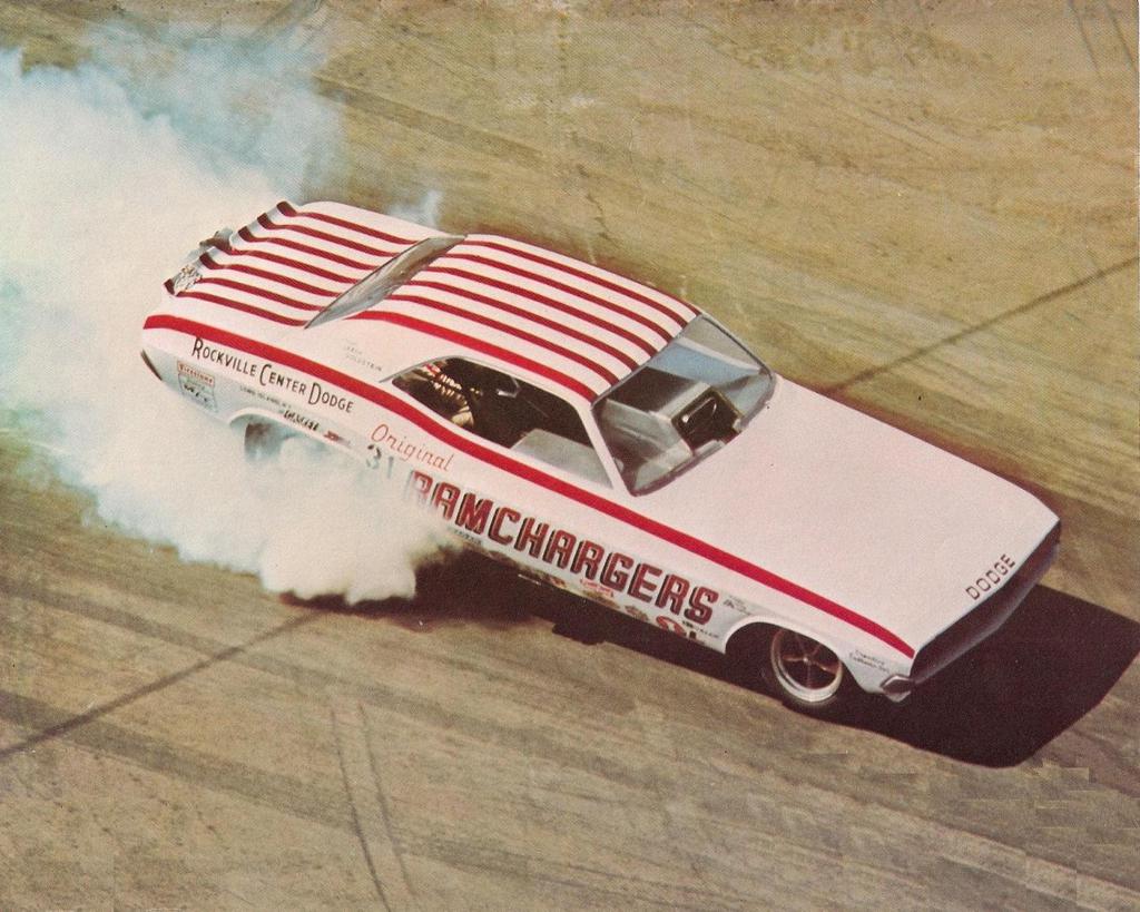 ramcharges funny car burnout