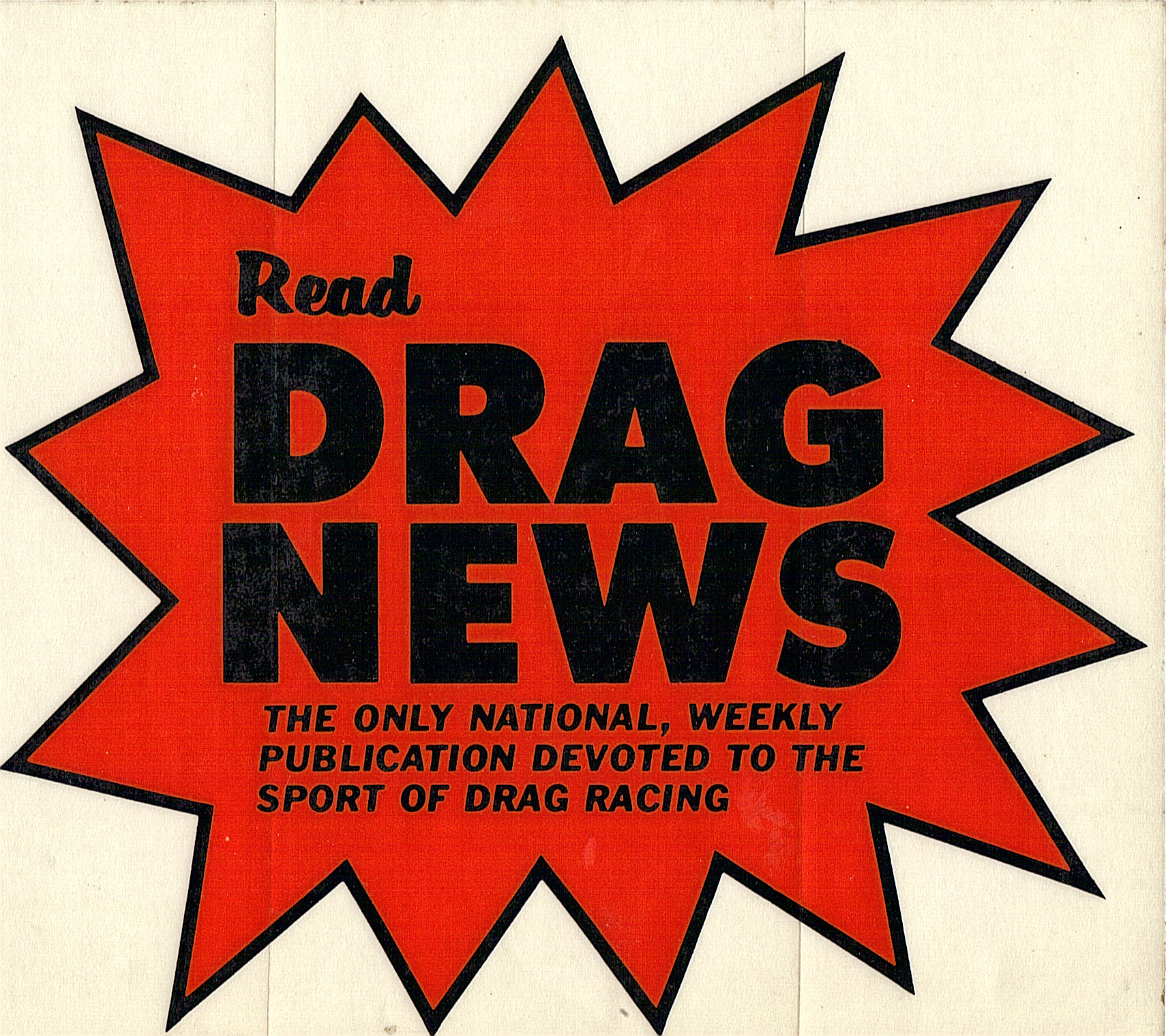 Oiginal Drag News decal