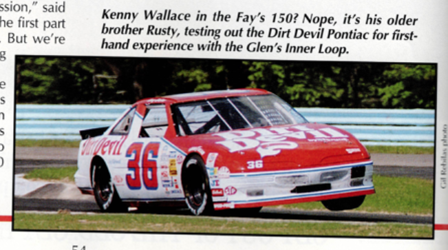 Kenny Wallca dirt devil cars 1991