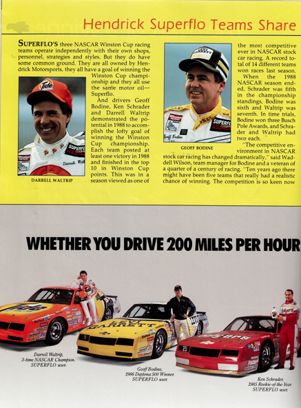 program nascar winston cup vintage