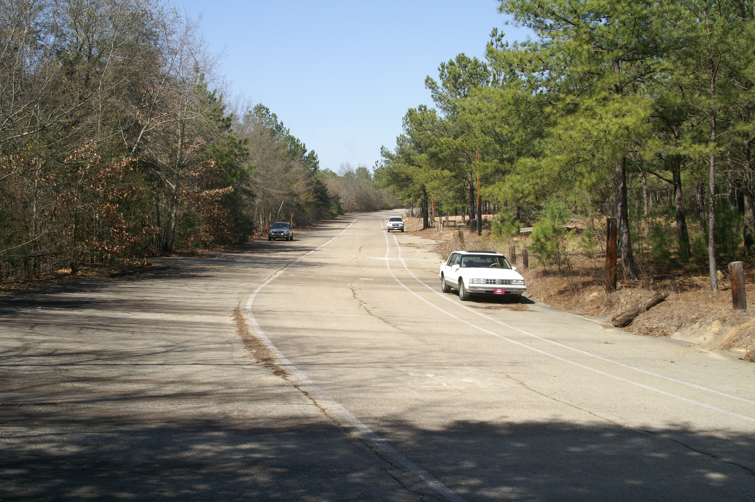 Looking back for turn 1/Columbia Speedway