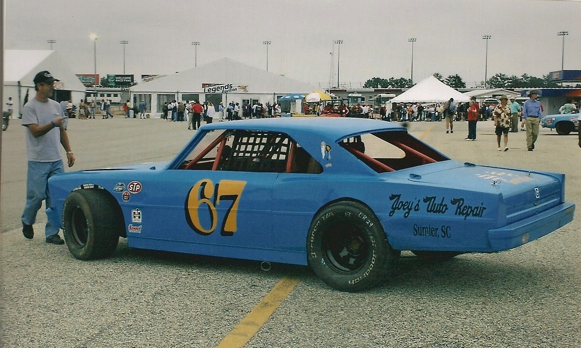 Me backing in the garage at Darlington!