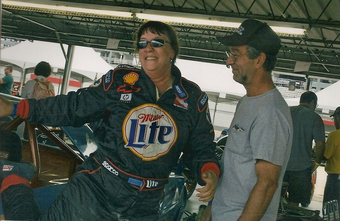 After I got the checked flag at Darlington!!