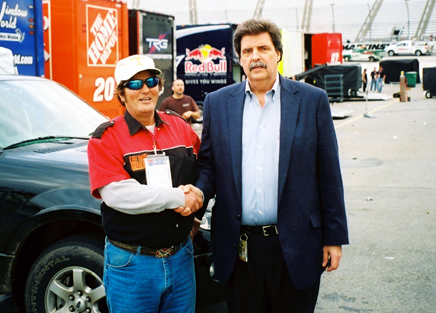Lee Roy Mercer & NASCAR President Mike Helton