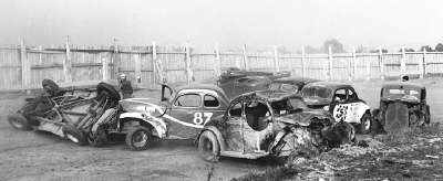 June 15 , 1947 Ed Samples rolls 3 times but finishes the race
