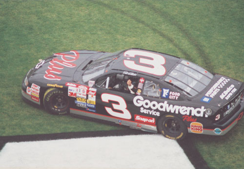 Dale Earnhardt Celebrates Winning the 1998 Daytona 500