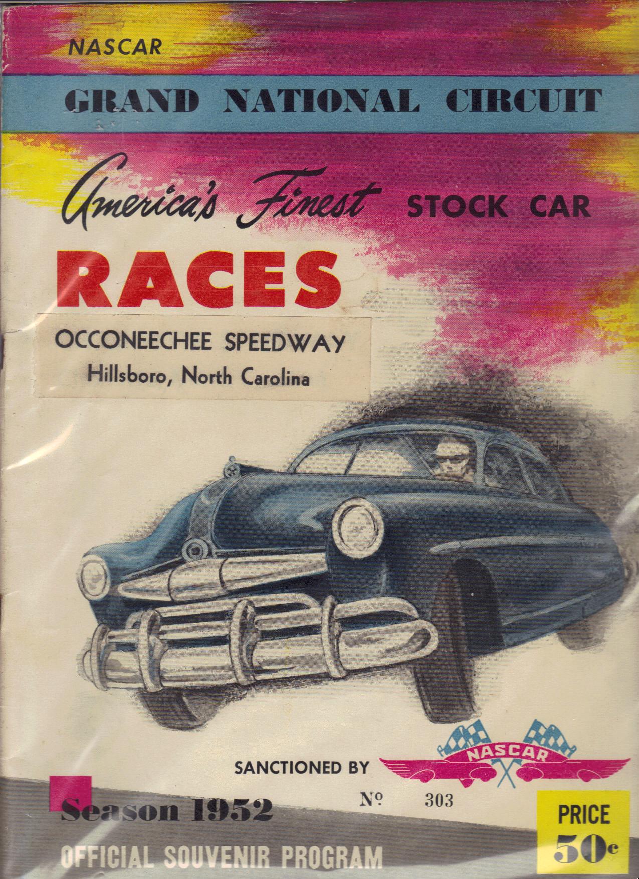 Occoneechee Speedway 1952