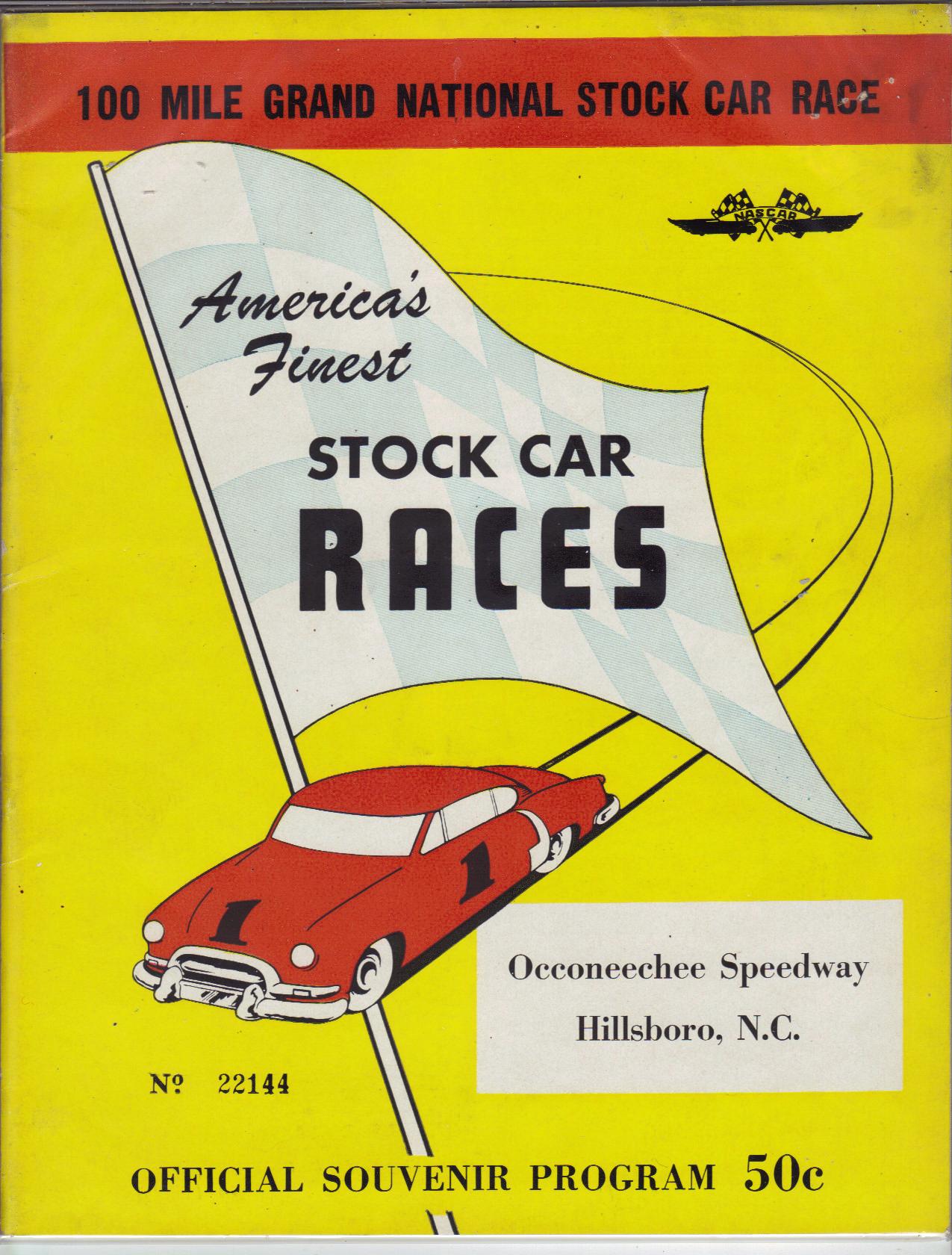 Occoneechee Speedway 1953